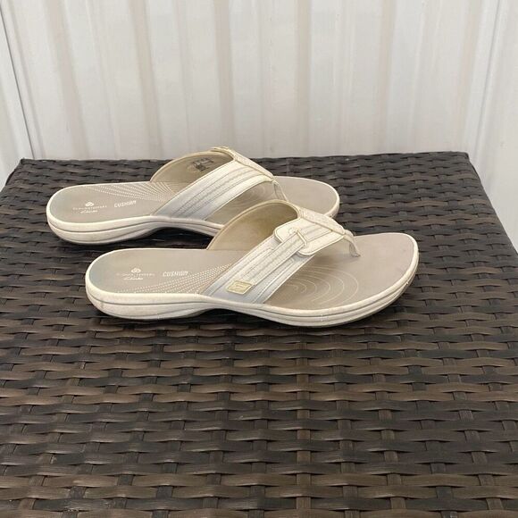 Clarks cloud stepper sandals women’s size 9 - Picture 1 of 9